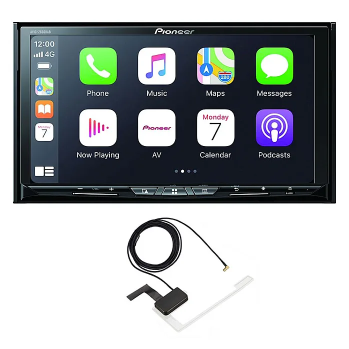 Pioneer AVIC-Z830DAB-C 7" Motorised Screen Wireless Double Din Android Auto/CarPlay DAB+ Bluetooth Navigation with Aerial
