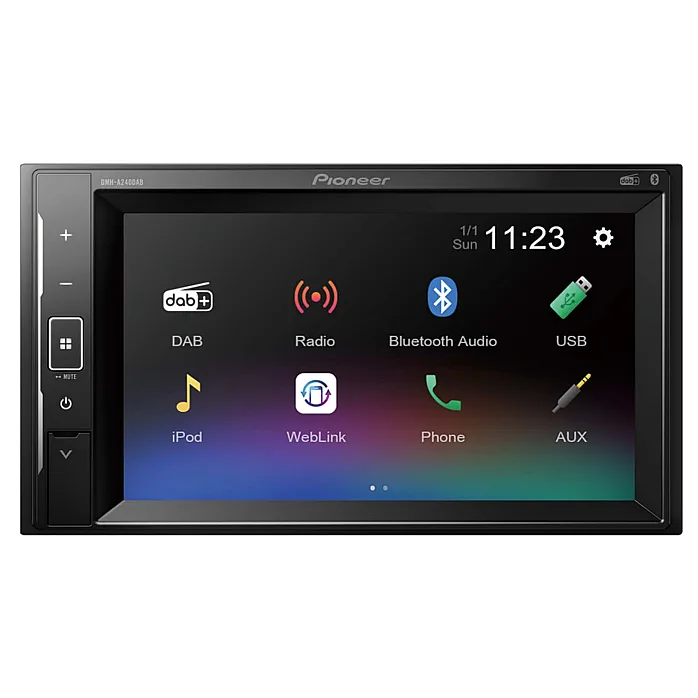 Pioneer DMH-A240DAB 6.2" Double Din Stereo with USB, DAB, Bluetooth 
