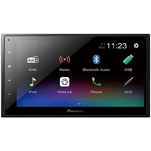 Pioneer DMH-A340DAB 6.8" Double Din Bluetooth WebLink USB DAB Radio Car Stereo