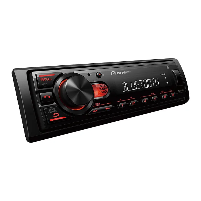 Pioneer MVH-230BT Mechless Single Din Short Chassis Bluetooth, USB, FM/AM, RDS tuner, USB Car Stereo