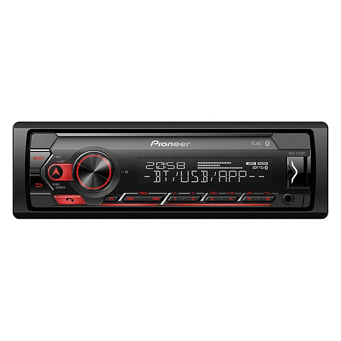 Pioneer MVH-S320BT Mechless Stereo with Bluetooth USB and Spotify For Android Devices