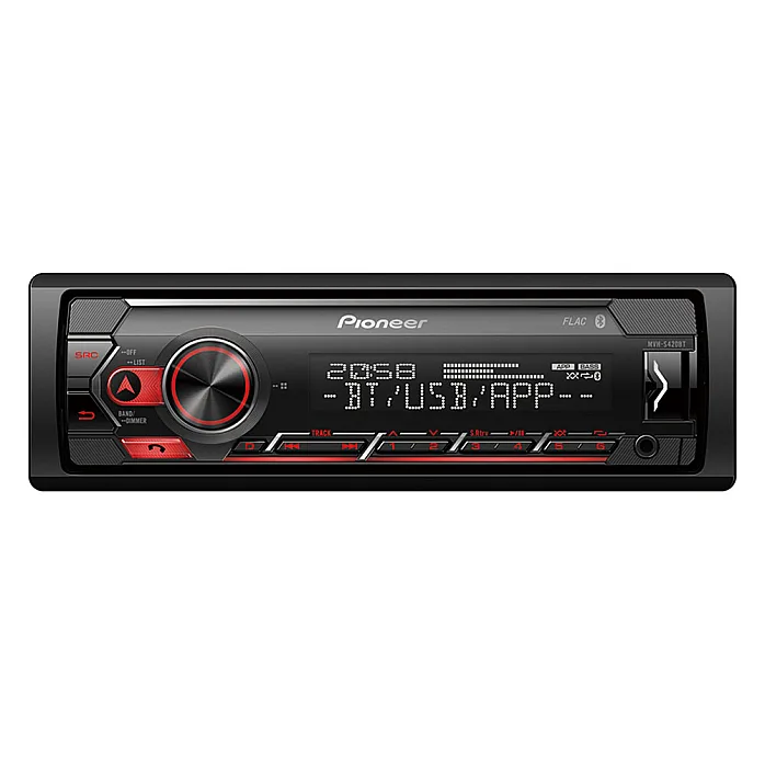 Pioneer MVH-S420BT Mechless Player with Bluetooth, USB and Spotify For Apple Devices