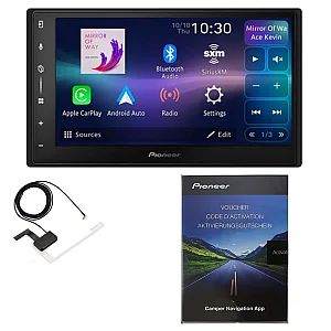 Pioneer 6.8" Wireless Android Auto / CarPlay Bluetooth DAB Stereo With Aerial & Sygic Camper Navigation App