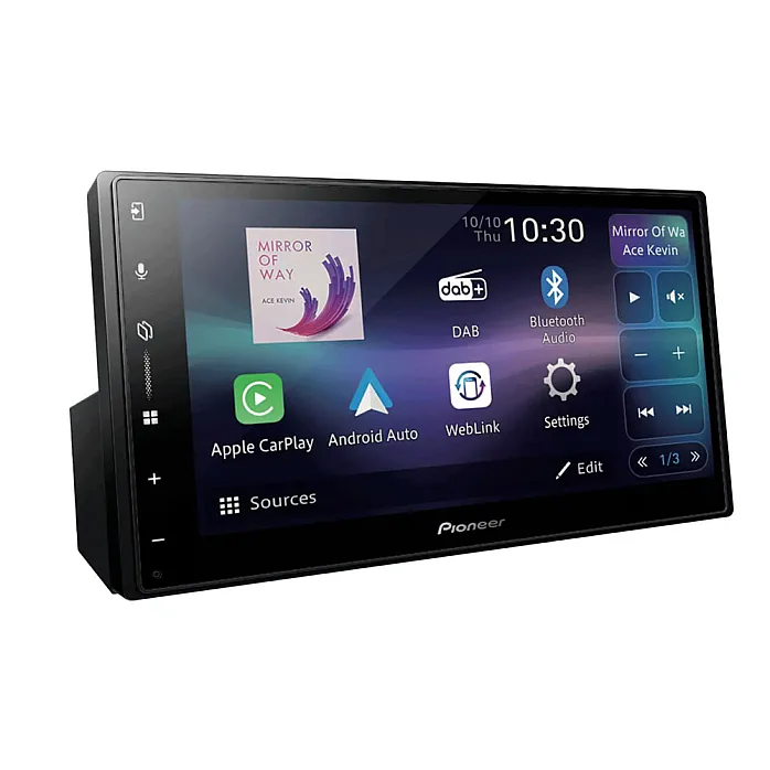 Pioneer SPH-DA77DAB 6.8" WVGA Capacitive Screen Wireless Android Auto / Apple CarPlay Bluetooth DAB Car Stereo