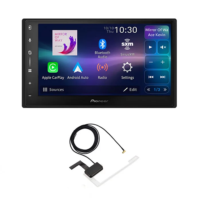Pioneer SPH-DA77DAB 6.8" WVGA Screen Wireless Android Auto / Apple CarPlay Bluetooth DAB Car Stereo With Aerial