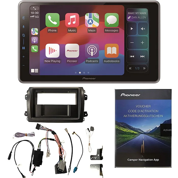 Pioneer SPH-DA97DAB-C-D8 9" Fiat Ducato Series 8 2021> Wireless CarPlay / Android Auto Sygic Bluetooth, Aux DAB+ Stereo Pack