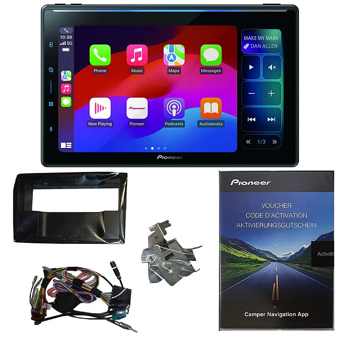 Pioneer SPH-EVO107DAB-C-D7 Floating 10.1" Wireless Apple CarPlay / Android Auto DAB+ Bluetooth Stereo For Fiat Ducato 7 Series