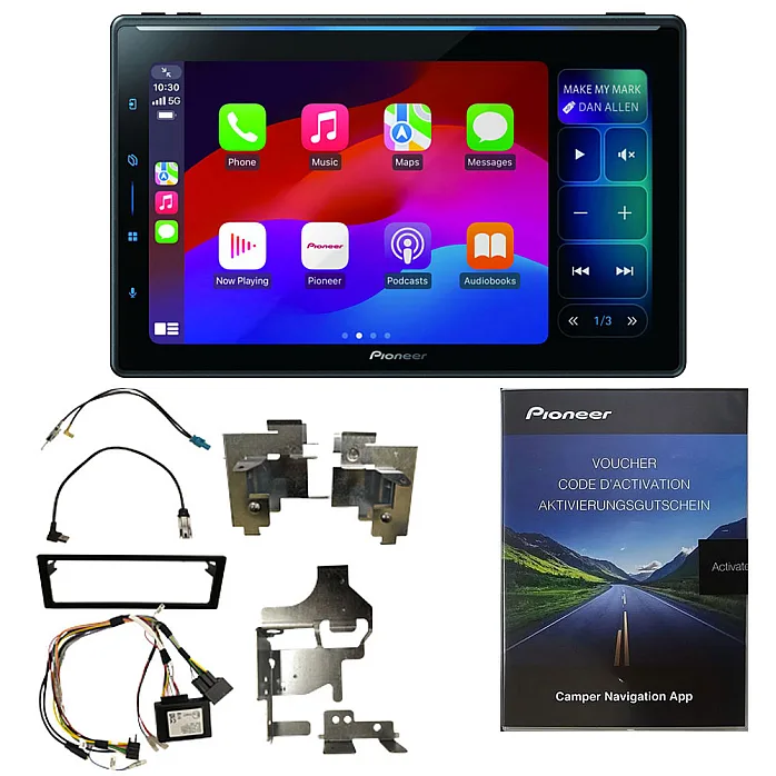 Pioneer SPH-EVO107DAB-C-T Floating 10.1" Stereo Wireless Apple CarPlay / Android Auto For Ford Transit, Transit Custom and Campervan