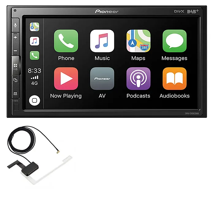 Pioneer SPH-EVO62DAB 6.8" CarPlay Android Auto DAB+ Digital Radio Bluetooth With Aerial