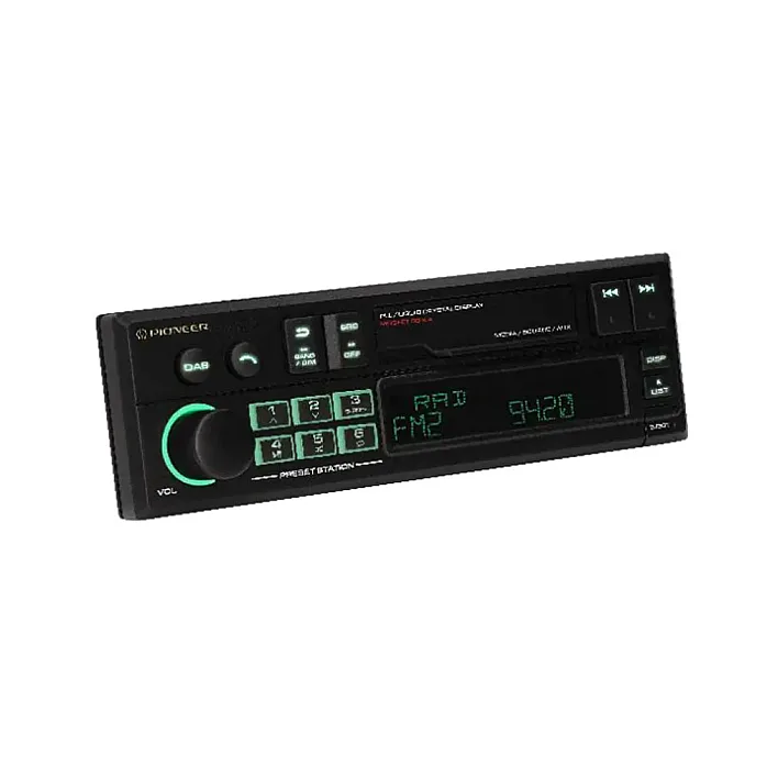 Pioneer SXT-C10PS Single Din Retro Tape Deck Sytle Bluetooth, DAB+, USB, Aux, Car Stereo
