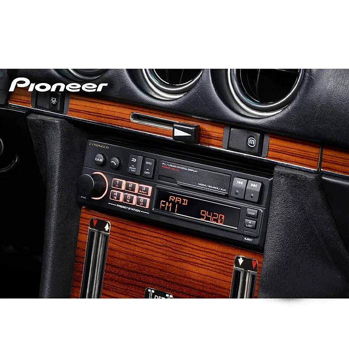 Pioneer SXT-C10PS Single Din Retro Tape Deck Sytle Bluetooth, DAB+, USB, Aux, Car Stereo