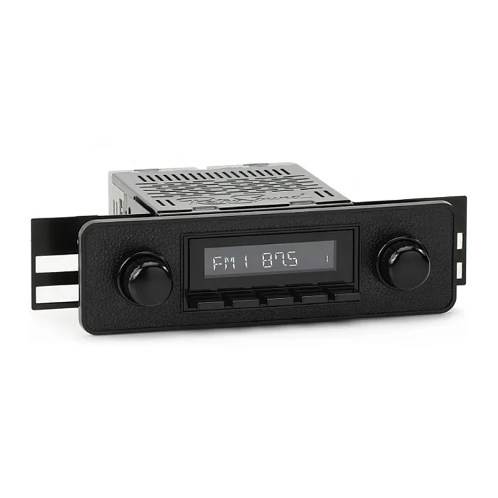 RetroSound RSM1B-ESB Motor 1 BT Euro Style Black Bluetooth, AM/FM, Aux, Car Stereo