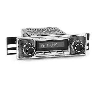 RetroSound RSM1B-PC Motor 1 BT Pinstripe & Chrome Bluetooth, AM/FM, Aux, Classic Car Stereo