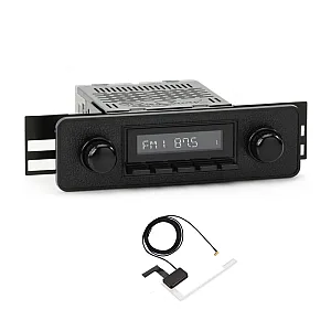 RetroSound RSM1D-ESB Motor 1DAB Euro Style Black DAB+, Bluetooth, Aux, AM/FM, Car Stereo With Aerial