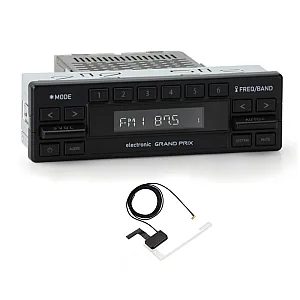RetroSound RSM1D-GP Motor 1DAB Grand Prix DAB+, Bluetooth, Aux, AM/FM, Car Stereo With Aerial