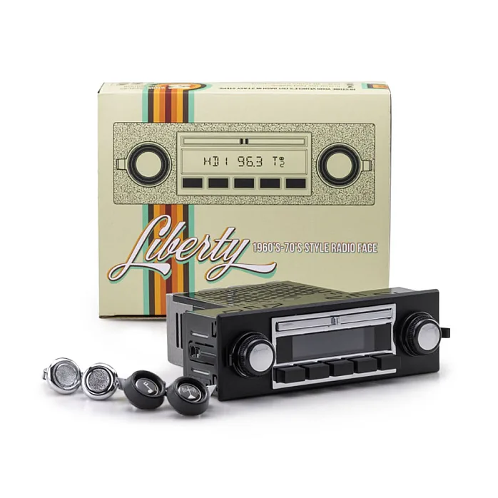 RetroSound RSM1D-L Motor 1DAB Liberty DAB+, Bluetooth, Aux, AM/FM, Car Stereo With Aerial