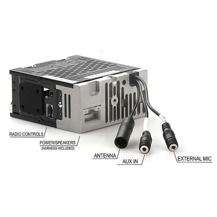 RetroSound RSM1D-PC Becker Style Motor 1DAB AM/FM, Bluetooth, Aux, DAB+ Chrome / Pinstripe Classic Stereo With Aerial