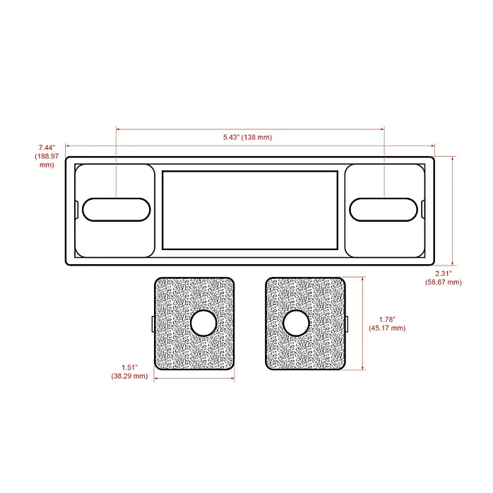 RetroSound RSM2B-BPC Motor 2 BT Pebble & Chrome Bluetooth, USB, AM/FM, iPod / iPhone Car Stereo