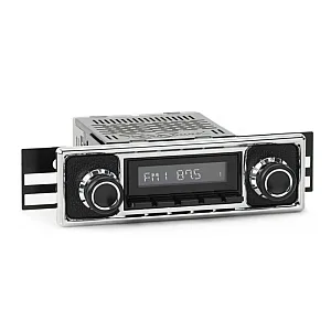 RetroSound RSM2B-BPC Motor 2 BT Pebble & Chrome Bluetooth, USB, AM/FM, iPod / iPhone Car Stereo