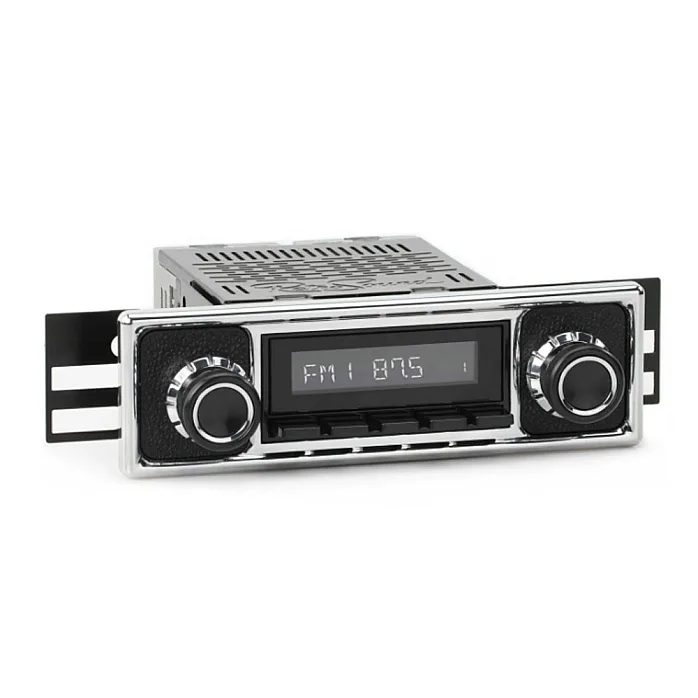 RetroSound RSM2B-BPC Motor 2 BT Pebble & Chrome Bluetooth, USB, AM/FM, iPod / iPhone Car Stereo