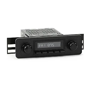 RetroSound RSM2B-ESB Motor 2 BT Euro Style Black Bluetooth, USB, AM/FM, iPod / iPhone Car Stereo