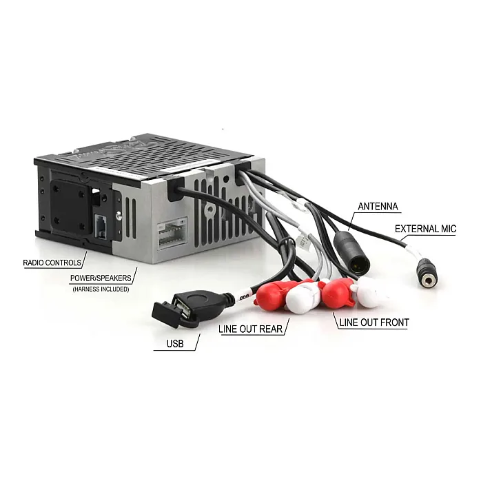 RetroSound RSM2B-GP Grand Prix Motor 2 Bluetooth, USB, FM/AM 1980's Classic Car Stereo