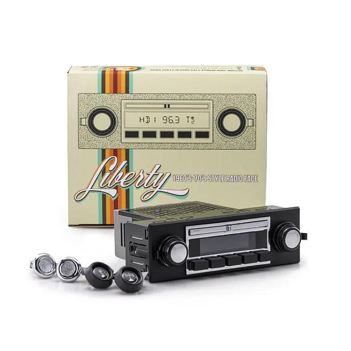 RetroSound RSM2B-L Motor 2 BT Liberty Bluetooth, USB, AM/FM, iPod / iPhone Car Stereo