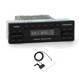 RetroSound RSM4D-GP Motor 4 DAB Grand Prix AM/FM, Bluetooth, DAB+ 1980's Classic Car Stereo With Aerial