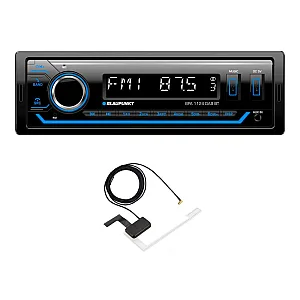 Blaupunkt BPA 1124 DAB BT DAB+ Car Mechless Stereo Front Dual USB, RDS, Bluetooth, FM Tuner With Aerial