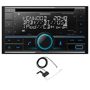 Kenwood DPX-7300DAB CD/MP3 Car Stereo With DAB Bluetooth USB Alexa Ready