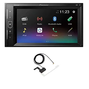 Pioneer DMH-A240DAB 6.2" Double Din Stereo USB, DAB, Bluetooth With Aerial