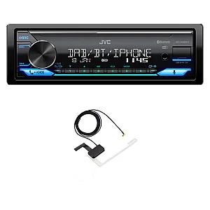 JVC KD-X482DBT Digital Media Receiver Digital Radio DAB+ / Bluetooth Compatibility With Aerial