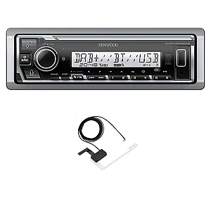 Kenwood KMR-M508DAB Marine Digital Media Receiver with DAB+ Bluetooth and Amazon Alexa With Aerial