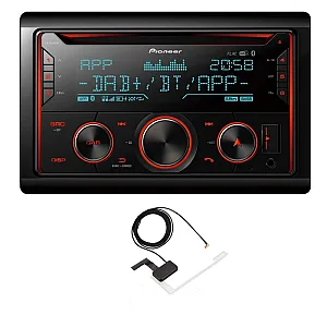 Pioneer FH-S820DAB Double Din Car CD Tuner with Bluetooth Spotify USB DAB Digital Radio With Aerial