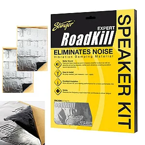 Stinger Door Speaker Kit 2 Sheets 10" x 9" 3 sqft Car Sound Deadening Material
