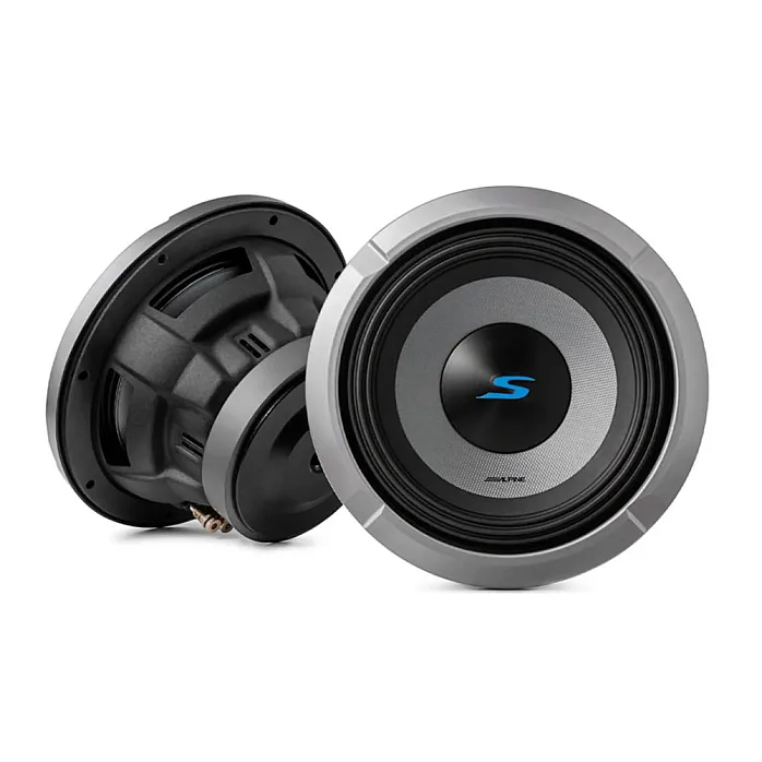 Alpine S2-W8D4 8" (20cm) S Series Dual 4 Ohm Voice Coils Car Subwoofer