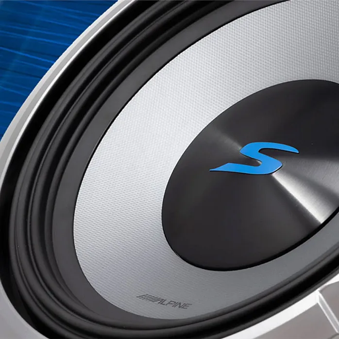 Alpine S2-W8D4 8" (20cm) S Series Dual 4 Ohm Voice Coils Car Subwoofer