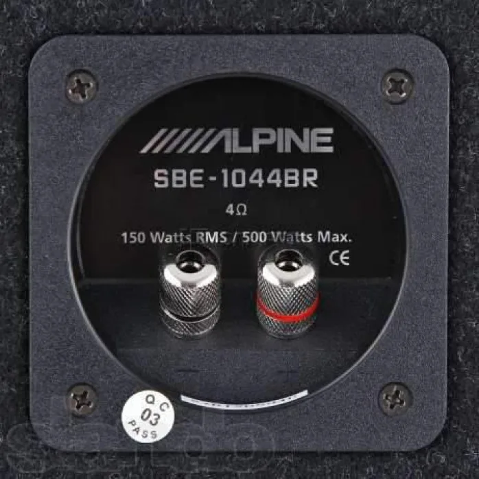 Alpine SBE-1044BR 500W 10" Bass Reflex Subwoofer Bass Box Enclosure