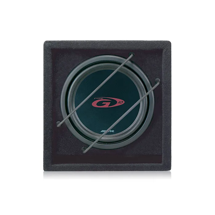 Alpine SBG-1044BR 10" 500 Watts Passive Car Bass Reflex Subwoofer Enclousure