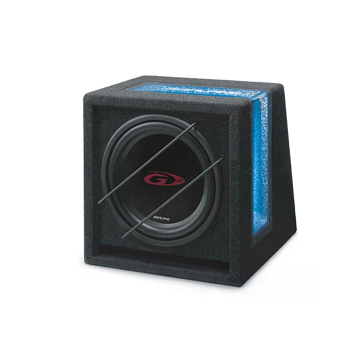 Alpine SBG-1044BR 10" 500 Watts Passive Car Bass Reflex Subwoofer Enclousure