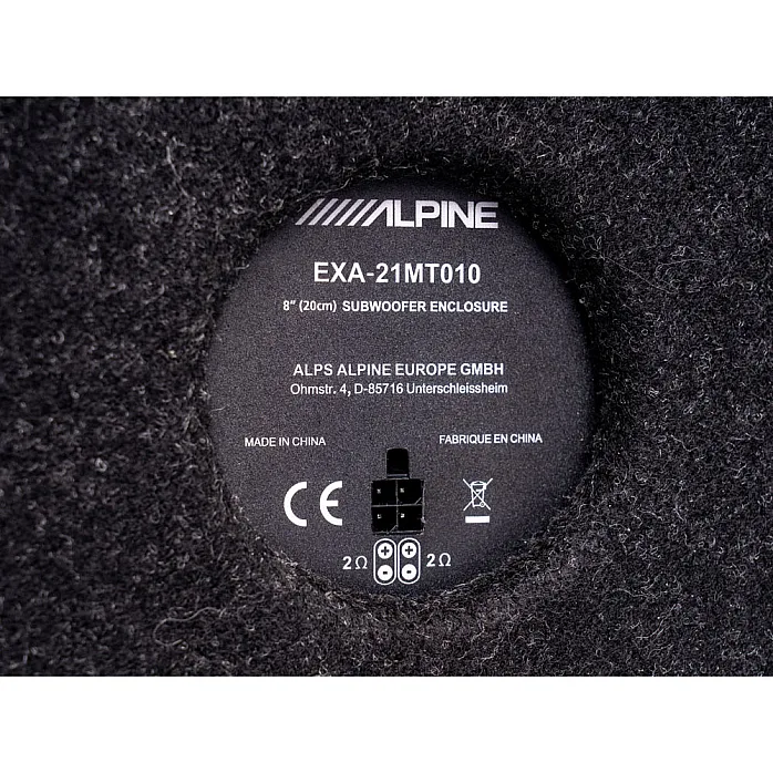 Alpine SWC-W84S907 8” 20cm Subwoofer with Enclosure For Mercedes Sprinter