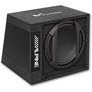 Alpine SWD-355 12" 30cm 650 Watts Amplified Car Sub Subwoofer Box