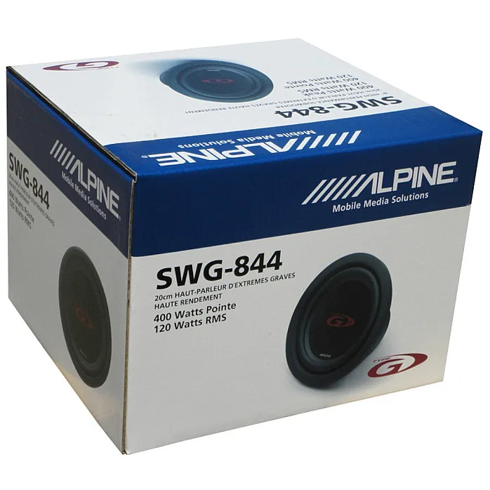 Alpine SWG-844 Type-G 8" 20cm 400W Car Subwoofer 4 Ohm Bass Driver