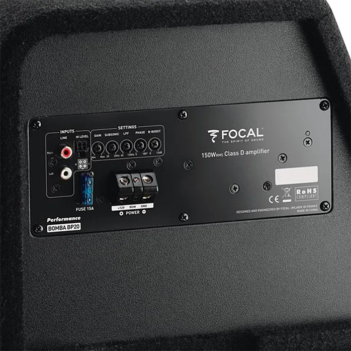 Focal Bomba BP20 8" Compact Active Class D Amplified Subwoofer Enclosure