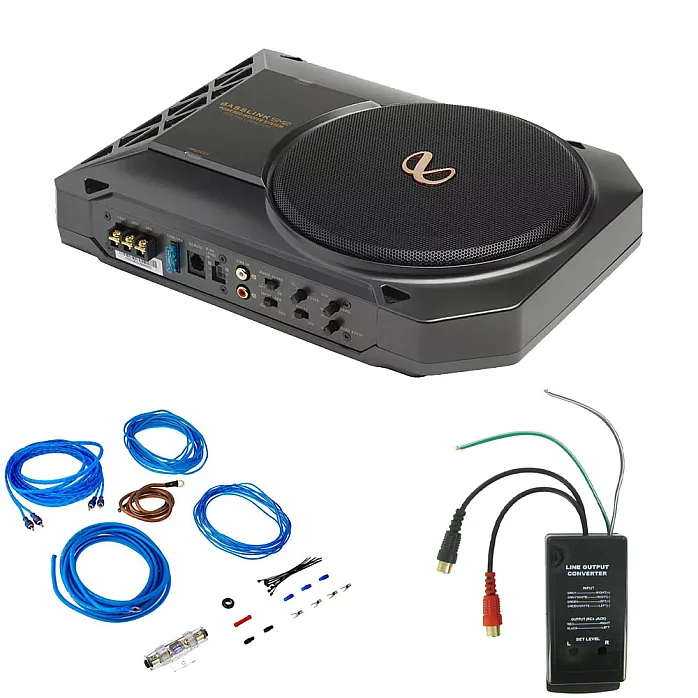 Infinity Self Powered, 8" (200mm) Under Seat Subwoofer System Wiring Upgrade Pack