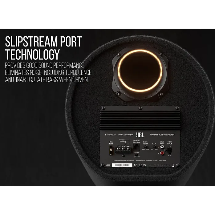 JBL BassPro BP12T Bass Tube 450 Watt 12" Active Subwoofer System - Black