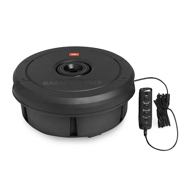 JBL BassPro Hub 11" (279mm) 200W RMS Spare Tire Powered Amplified Subwoofer Bass System