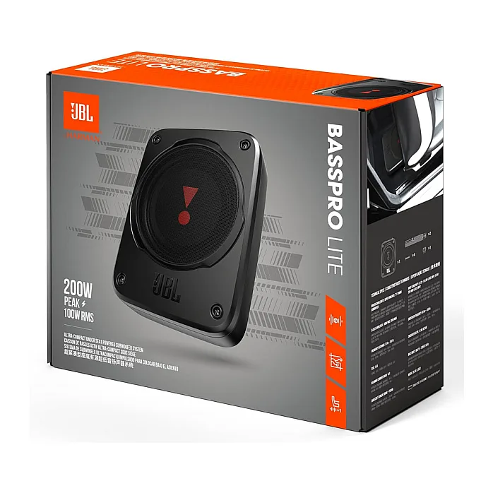 JBL BassPro Lite 7'' Ultra Compact Underseat Subwoofer Super Bass 200W