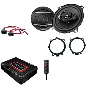Mercedes Sprinter 5.25" Front Door Speaker / Rings / Wiring Adaptors Subwoofer Upgrade Kit