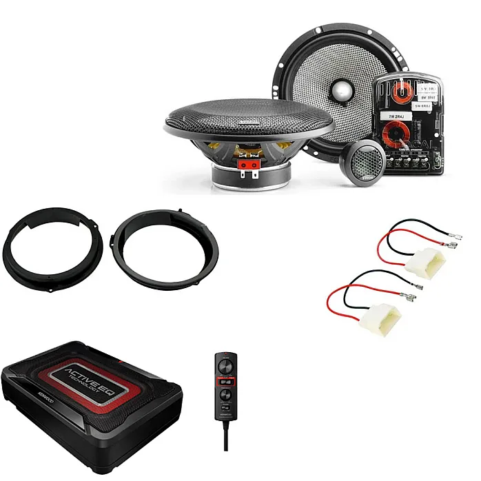 Ford Transit Custom 2012-2021 Focal Component Front Door Car Speakers Under Seat Subwoofer Upgrade Kit